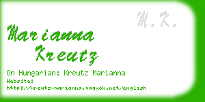 marianna kreutz business card